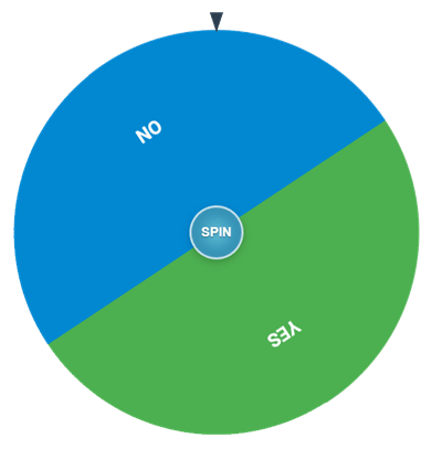 Yes or No Wheel Spinner Online Tool